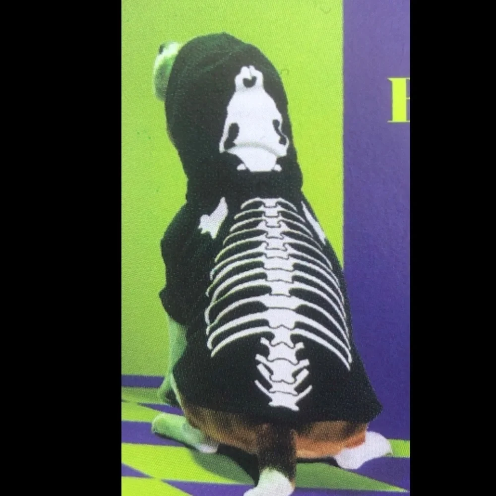 NWT Halloween skeleton gothic lazy bones costume XS